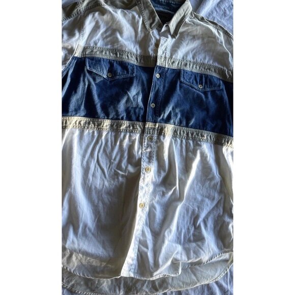 Vintage Roper Western Denim Brown Button Up Shirt Long Sleeve USA Men’s Sz Large - Picture 7 of 12